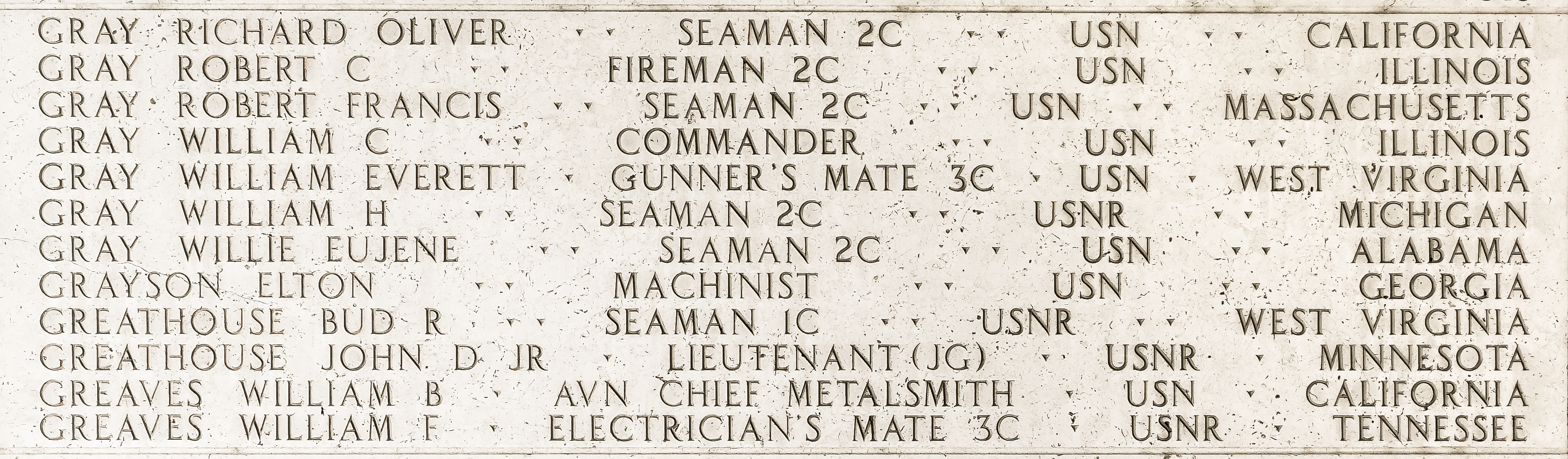 William F. Greaves, Electrician's Mate Third Class